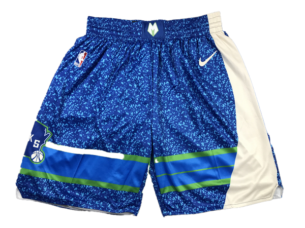 NBA 城市版球褲 密爾瓦基公鹿隊 藍色