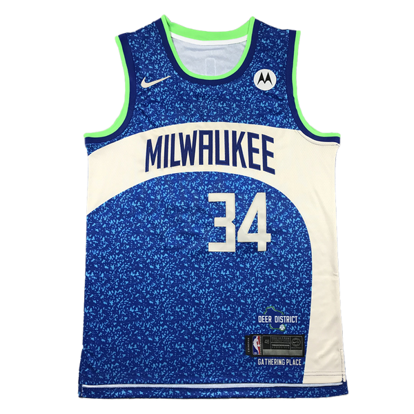 NBA 城市版球衣 密爾瓦基公鹿隊  ANTETOKOUNMPO 藍色