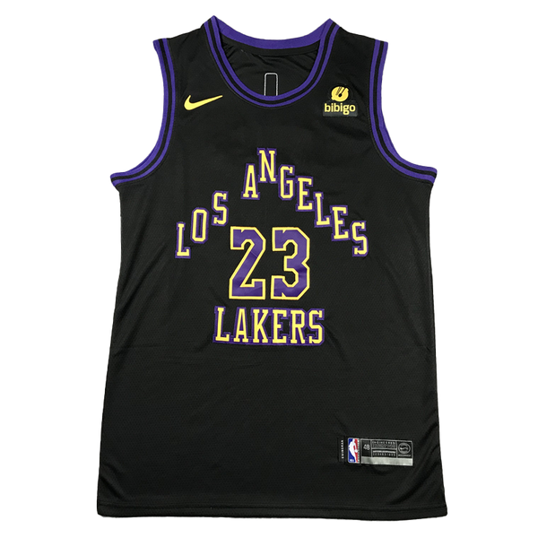 NBA 城市版球衣  洛杉磯湖人隊  JAMES 黑色